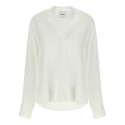 V-neck blouse