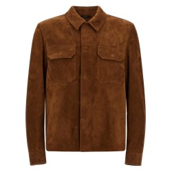 Suede overshirt