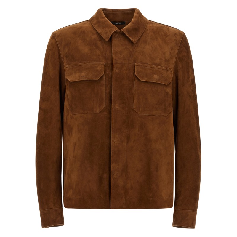 Suede overshirt