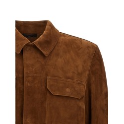 Suede overshirt