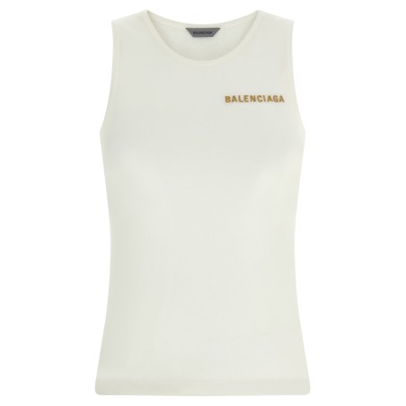Logo embroidery tank top