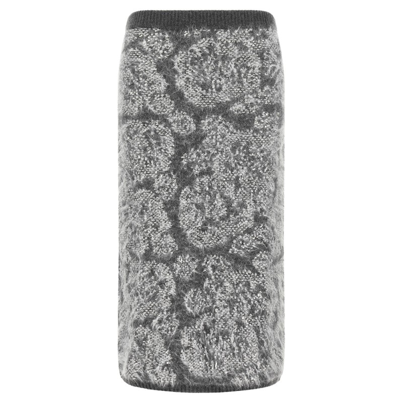 Jacquard knit skirt