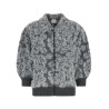 Jacquard knit cardigan