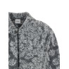 Jacquard knit cardigan
