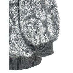 Jacquard knit cardigan