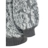 Jacquard knit cardigan