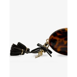 Oval resin clutch bag