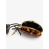 Oval resin clutch bag
