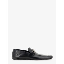 Leather loafers with metal Horsebit