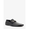 Leather loafers with metal Horsebit