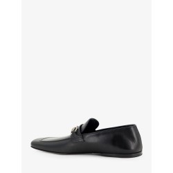Leather loafers with metal Horsebit
