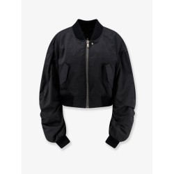 Secchia nylon and cotton blend crop jacket
