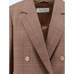 MXMastrale Wool Blazer with Prince of Wales Pattern