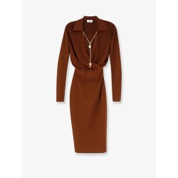 Viscose blend midi dress