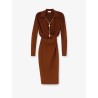Viscose blend midi dress