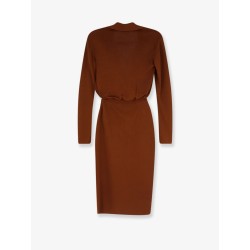 Viscose blend midi dress
