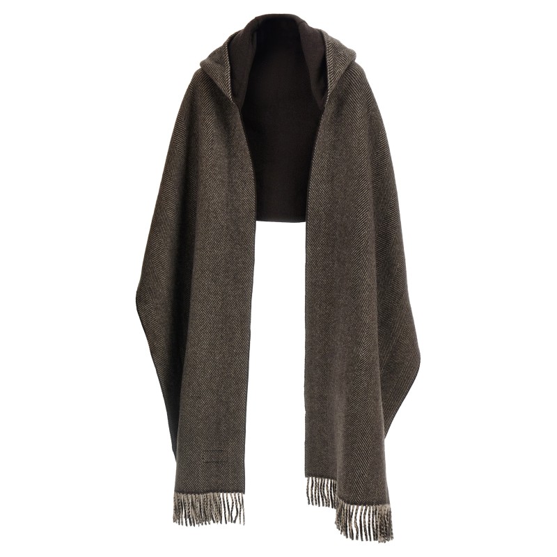 Scarf with reversible hood