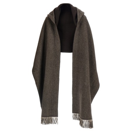Scarf with reversible hood