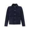 Shearling neck overshirt