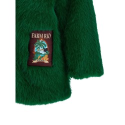 Faux fur graphic patch