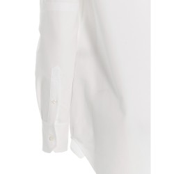 Logo pussy bow blouse