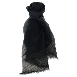 'Gradation Ramie Pleats' stole