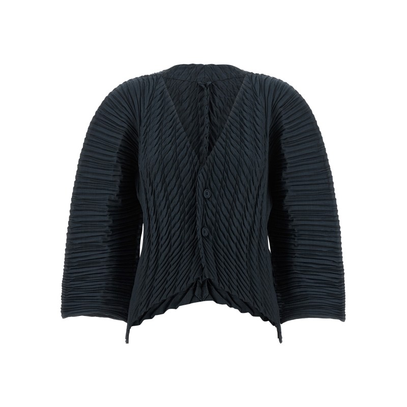 'Unfurling Pleats' cardigan