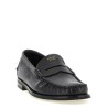 Antiqued leather loafers