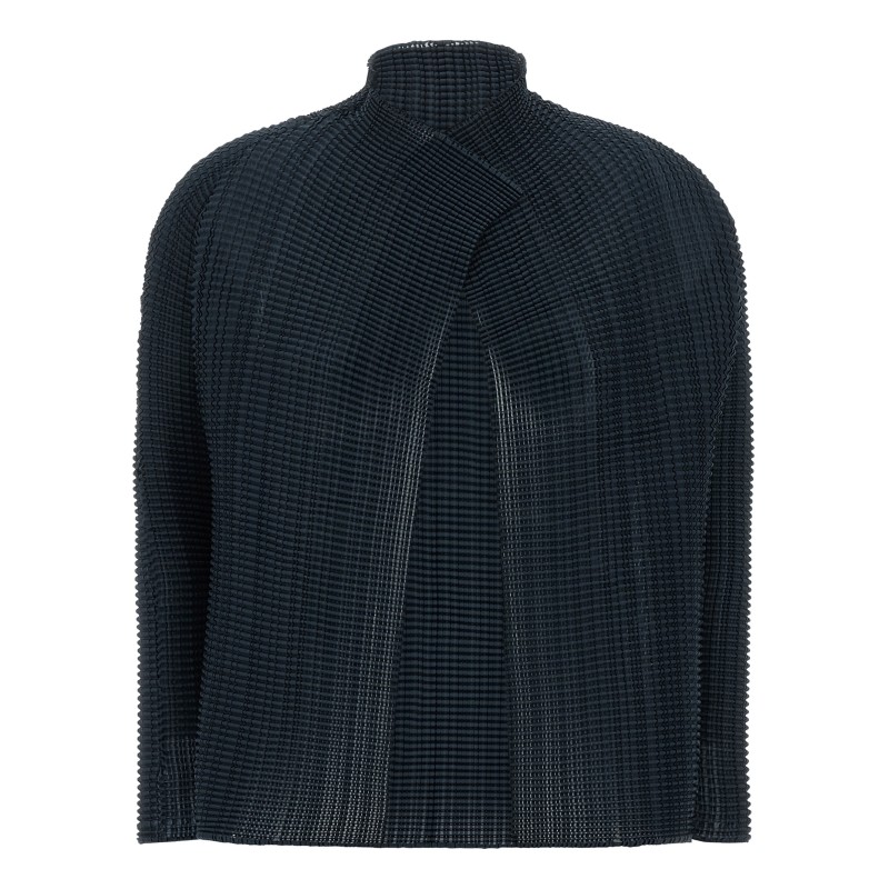 'Wooly Pleats-68' cardigan