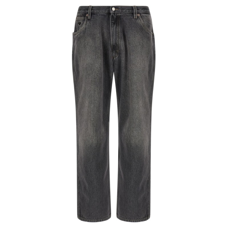 Triangle logo jeans