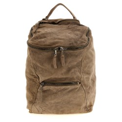 Leather backpack