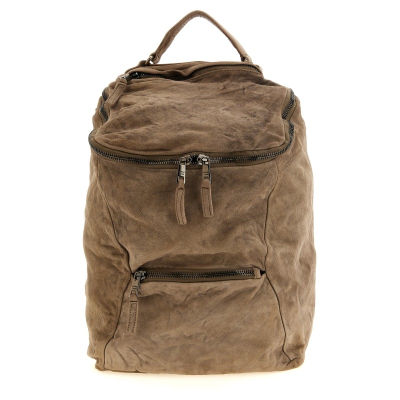 Leather backpack
