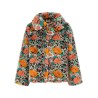 Faux fur floral pattern