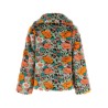 Faux fur floral pattern