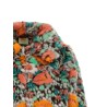 Faux fur floral pattern