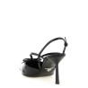 Brushed Leather Slingback Pumps