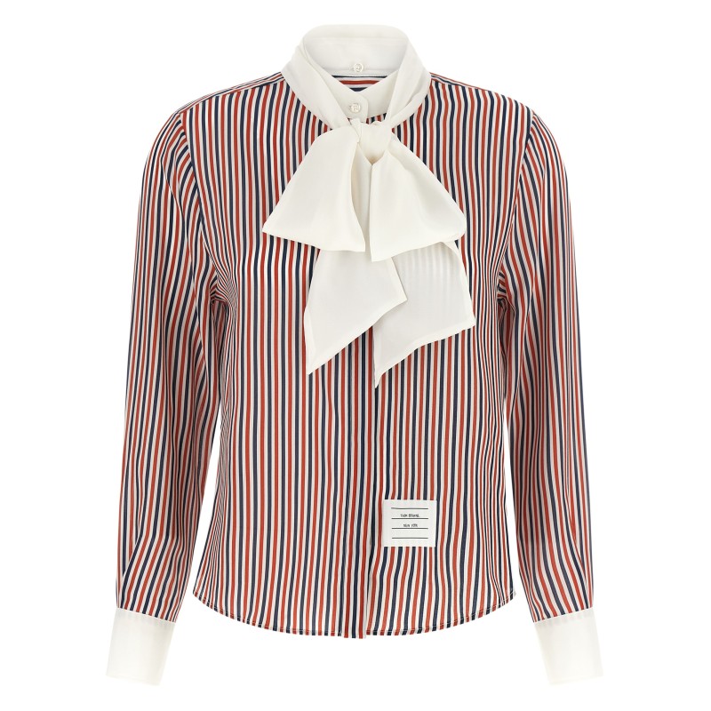 Removable lavallière collar shirt