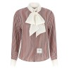 Removable lavallière collar shirt