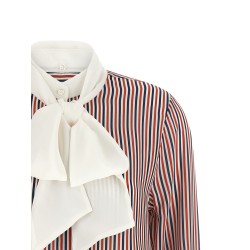 Removable lavallière collar shirt