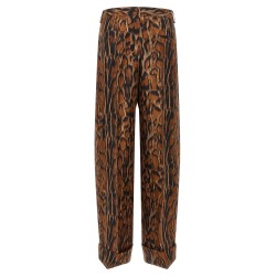 Lynx print pants
