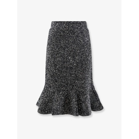Skirt with godets and all-over sequin motif