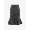 Skirt with godets and all-over sequin motif