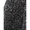 Skirt with godets and all-over sequin motif