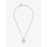 Brass necklace with bow pendant