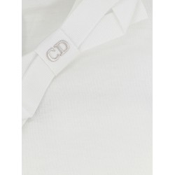 Cotton T-shirt with grosgrain bow detail
