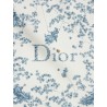 Silk scarf with Toile de Jouy Clover 90 pattern