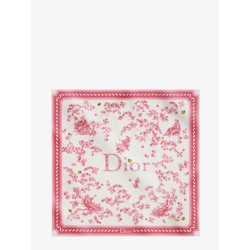 Silk scarf with Toile de Jouy Clover 90 pattern