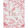 Silk scarf with Toile de Jouy Clover 90 pattern