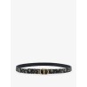 CD Icon Leather and Canvas Belt