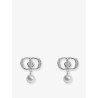 Petit CD brass earrings